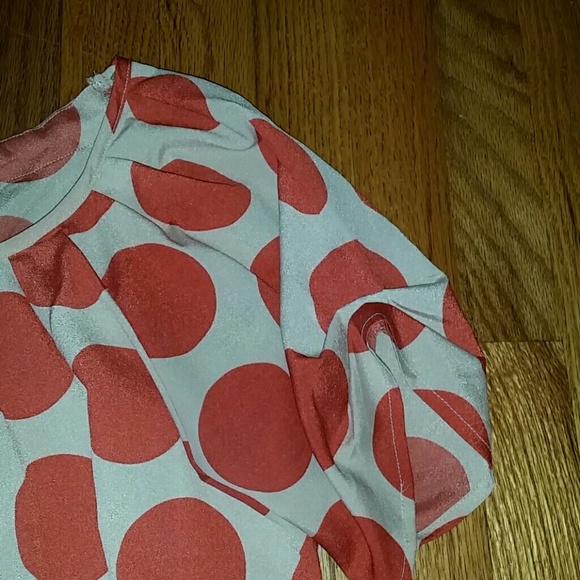 Cute polka dot work shirt with bow detail - Picture 2 of 3